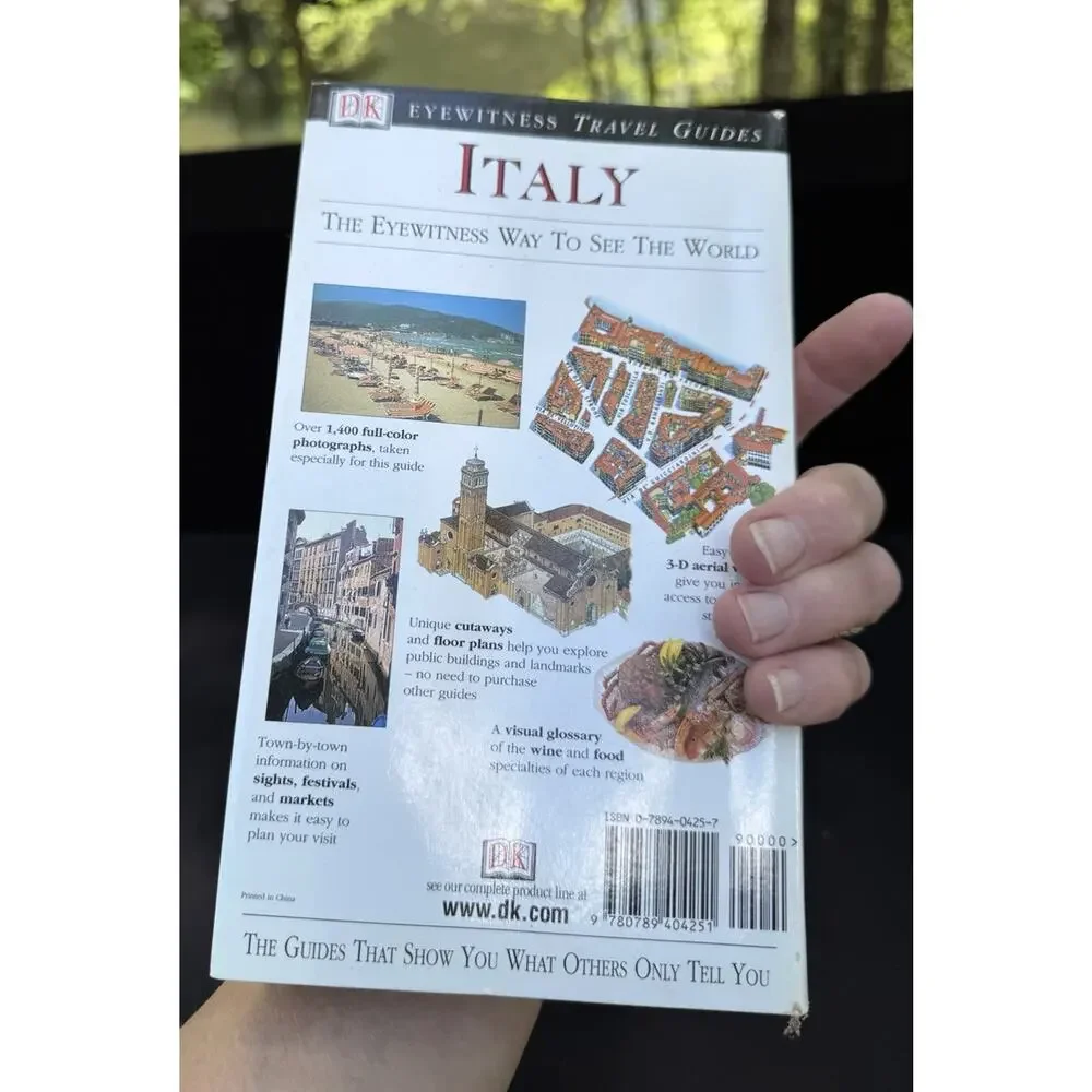 Italy DK Eyewitness Travel Guide Book Flexibound Great Condition